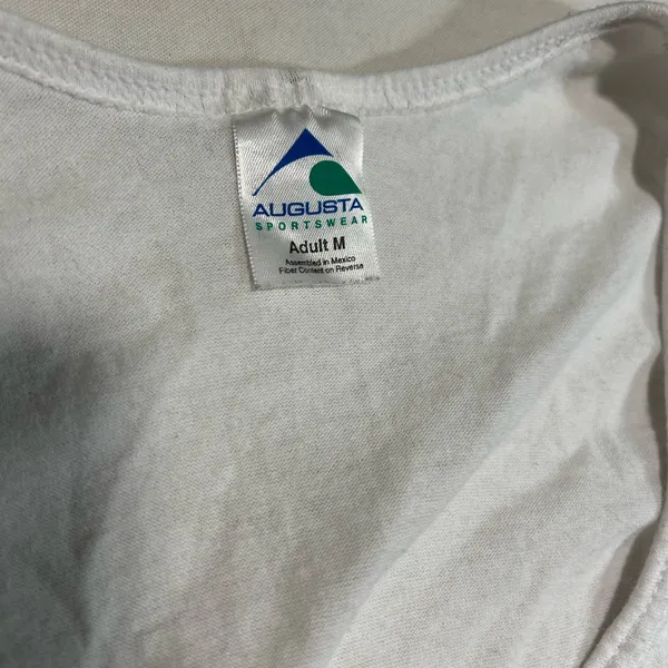 Girl Scouts Troop‎ Tank Top White With Purple Writing Size Medium - Image 3