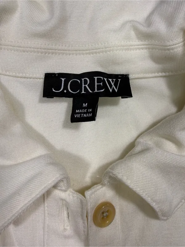 J. Crew Ivory Button-Henley Long Sleeve Top - Image 5