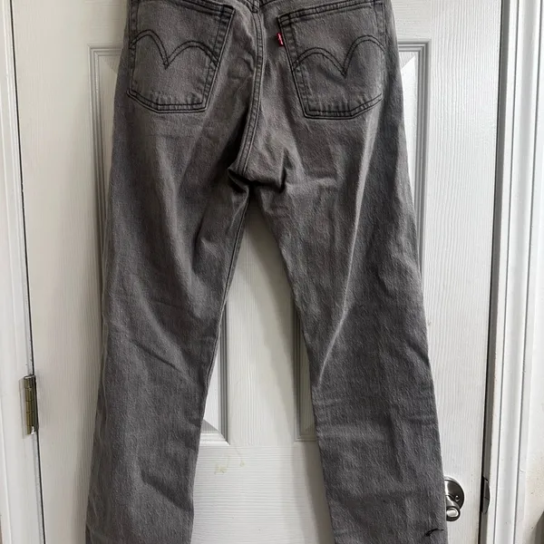 Levi's Gray Wedgie Straight Jeans Modern Fit - Image 2