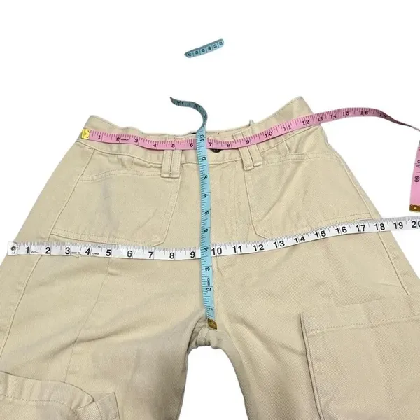 LIONESS Stacy cargo jean denim beige Small/4 - Image 5