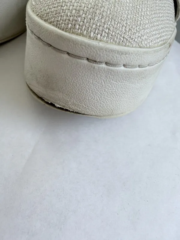 Vince Cream Knit Platform Slip On Sneakers Made in Italy US 8 EUR 38 - Image 6
