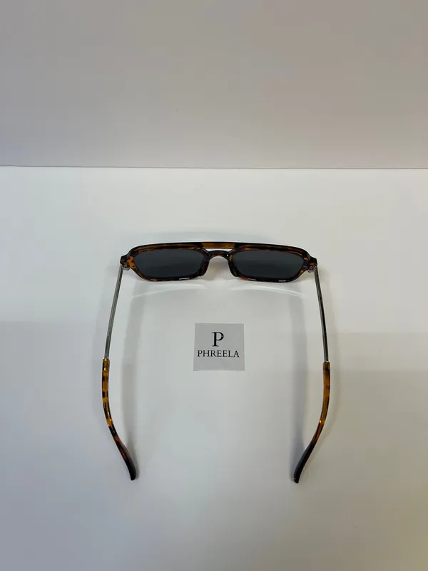 Leopard aviator sunglasses / metal aviator leopard brown sunglasses - Image 4