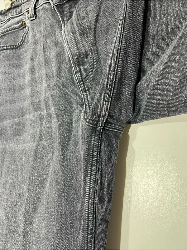 Abercrombie & fitch black/grey the 90’s relaxed Jean high rise size 14 - Image 8