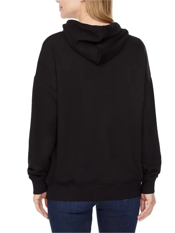 Buffalo David Bitton Black Super Soft Pullover Hoodie Sweatshirt Small - Image 4