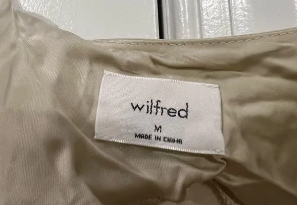 Wilfred Tan Satin Tank Top Size Medium - Image 3