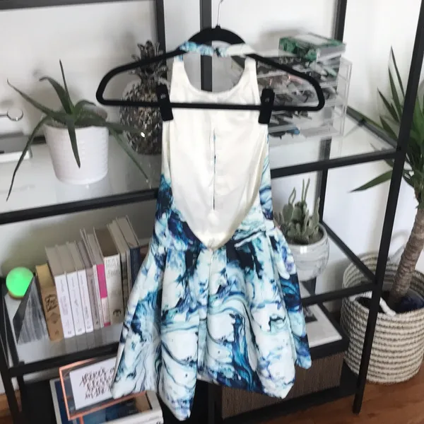 Keepsake x UO Beautiful Liar Dress Blue - Image 7