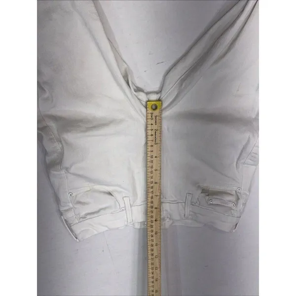 Mother The Looker Crop White Preppy Designer‎ Classic Skinny Jeans 27 - Image 5
