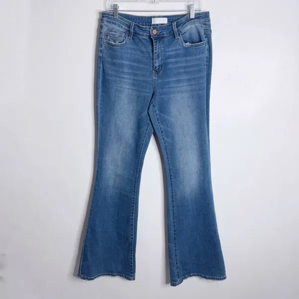Vervet Blue Flare Jeans Size‎ 31 Minimalist 70s Retro Y2K Meet Boho Effortless - Image 2