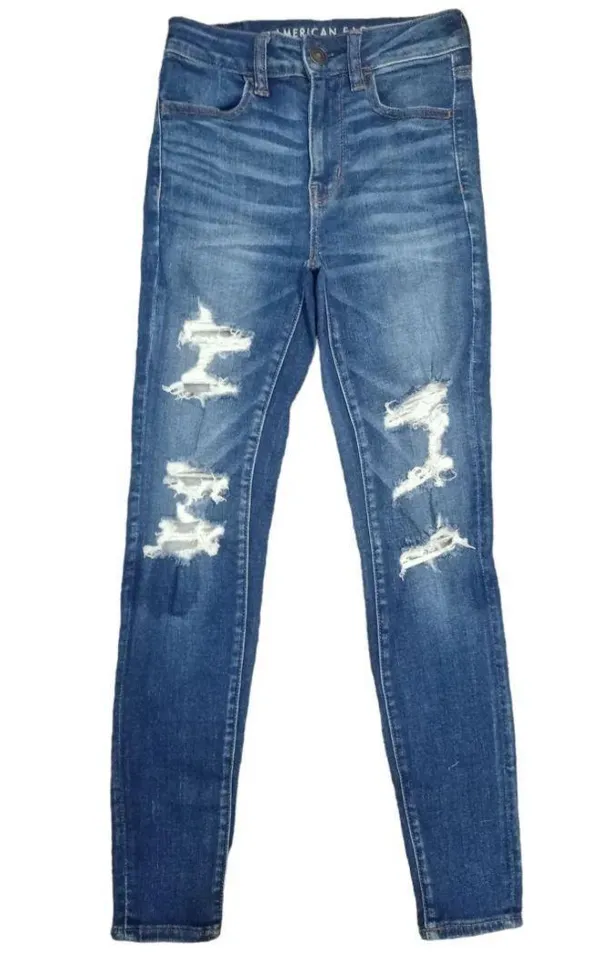 ✨ American Eagle Ne(x)t Level High-Waisted Distressed Jegging / Skinny Jeans ✨ - Image 2
