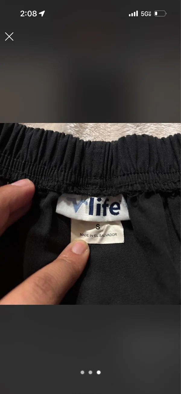 Cute scrubs wide leg Black - Image 3