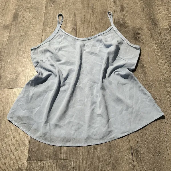 Women's baby Blue Sleeveless Top nightwear tank straps comfy sleepwear - Image 2