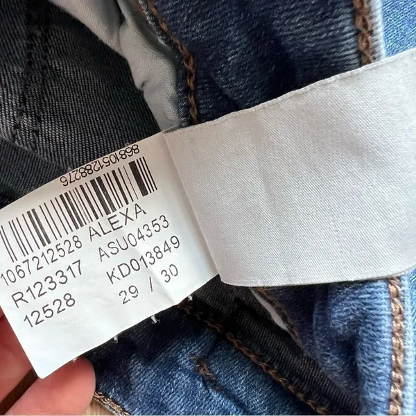 Mavi Jeans Alexa Mid Rise Skinny Womens Size 30 Stretch Denim - Image 11