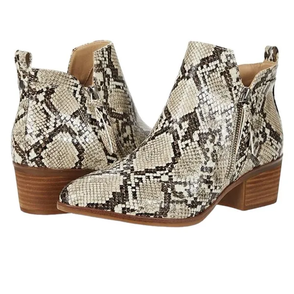 MIA Snakeskin Pointed Toe Short Heel Ankle Bootie‎ Boots Size 8. B67 - Image 2