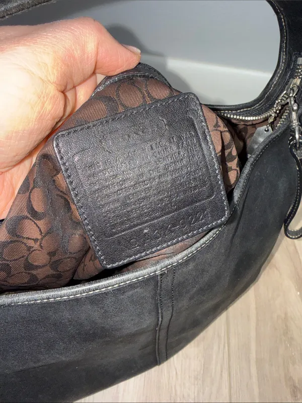 Coach Vintage Ergo slouchy black leather shoulder hobo bag - Image 8