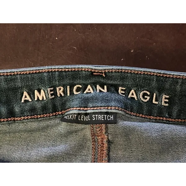 American Eagle Outfitters Jeans Womens 6 Medium Wash Jegging Crop Distressed - Image 7