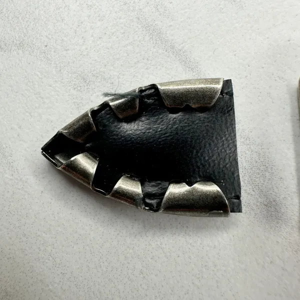 Western Style Silver Tone Belt Buckle Keeper Tip Set ✨ - Image 7
