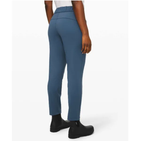 Lululemon On The Fly 7/8 Pant Blue Luxtreme 27" Travel Work Move Trousers Sz 4 - Image 4