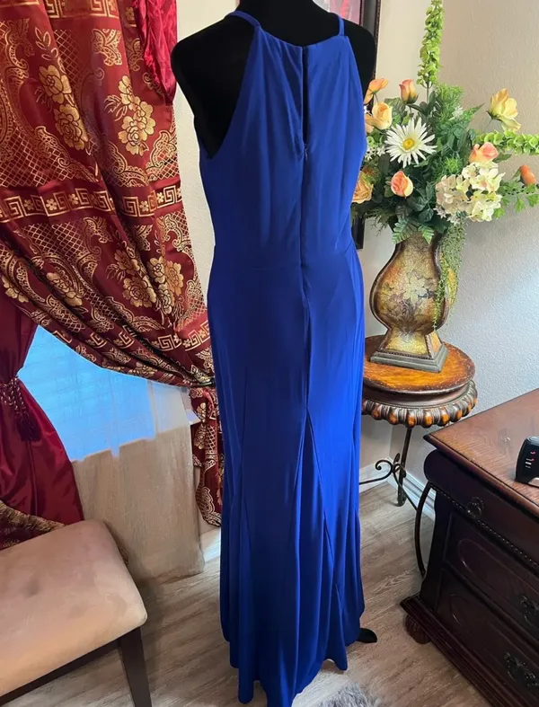 Formal blue evening dress Size L - Image 3