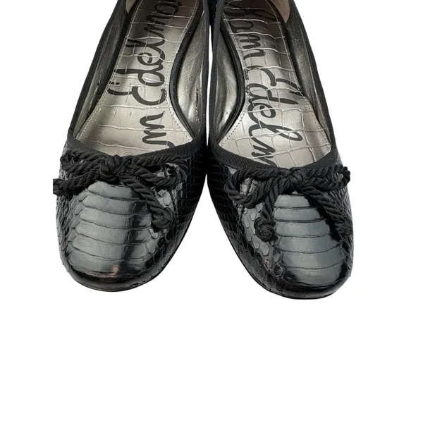 *Sam Edelman Hope Kitten Heels Women’s Size Back Patent Leather Academia Croc - Image 8