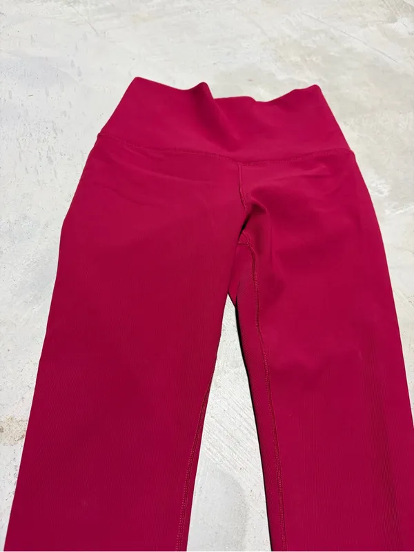 Calia Carrie underwood Women's ribbed Active Leggings red small - Image 2