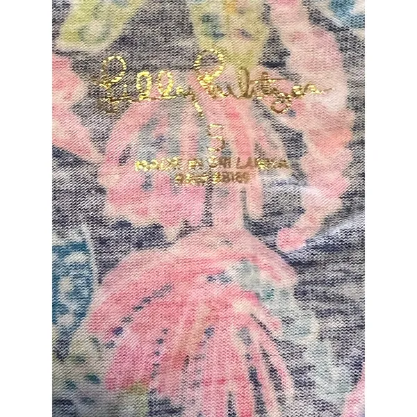 Lilly Pulitzer Oyster Bay Navy Seen And Herd PJ Knit Button Up Top | S - Image 4