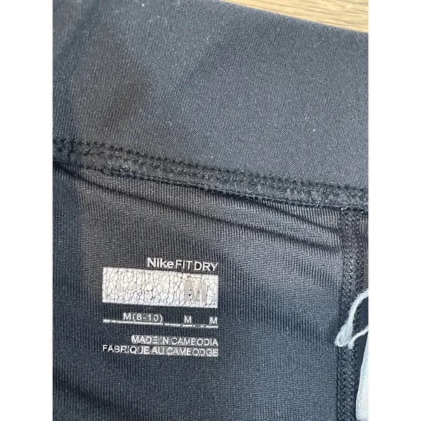 Nike Fit Dry Black Skort Athletic Stretch Back Pocket Size M - Image 6
