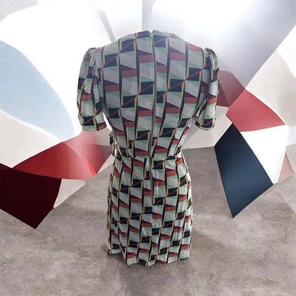 New closet, London, geometric mini dress size 4 - Image 5