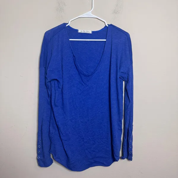 We The Free Sienna Snap Cuff Long Sleeve Top - Image 2
