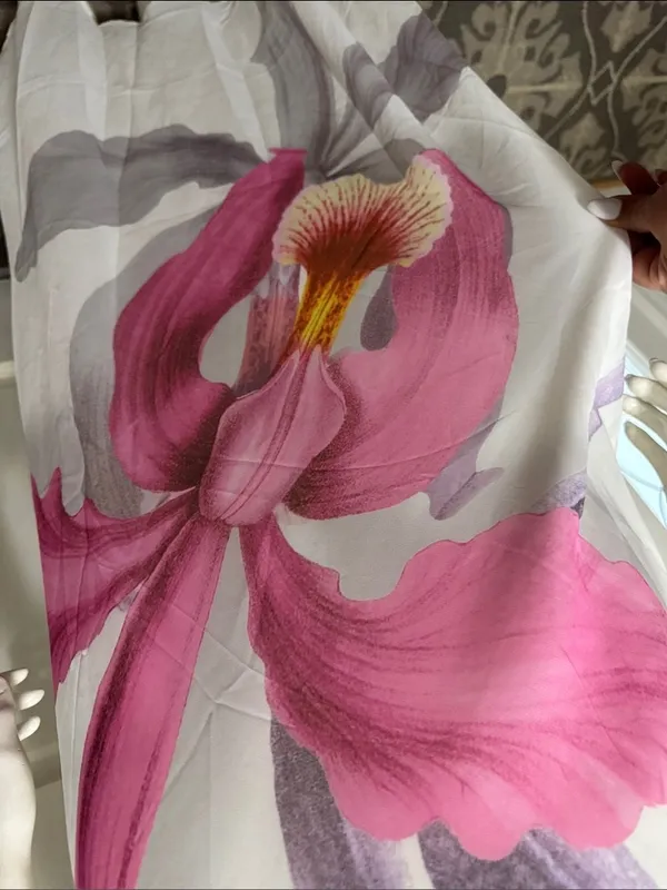 Peppermayo White Maxi Dress with Pink & Purple Floral Size 8. A1 - Image 5