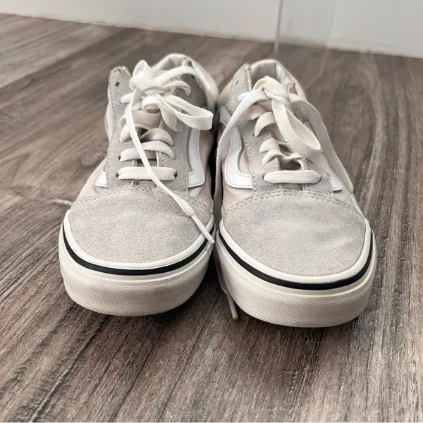 Unisex Vans Gray /Off White Sueden Lace Up Sneaker Shoes Womens :7 Mens:5.5 - Image 10