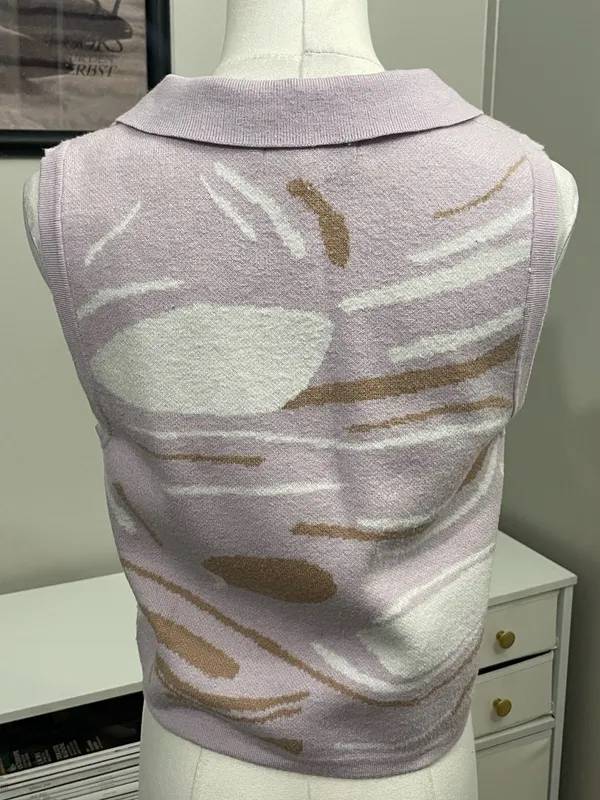 Hazel Moon Sweater Vest (XL) Purple - Image 3