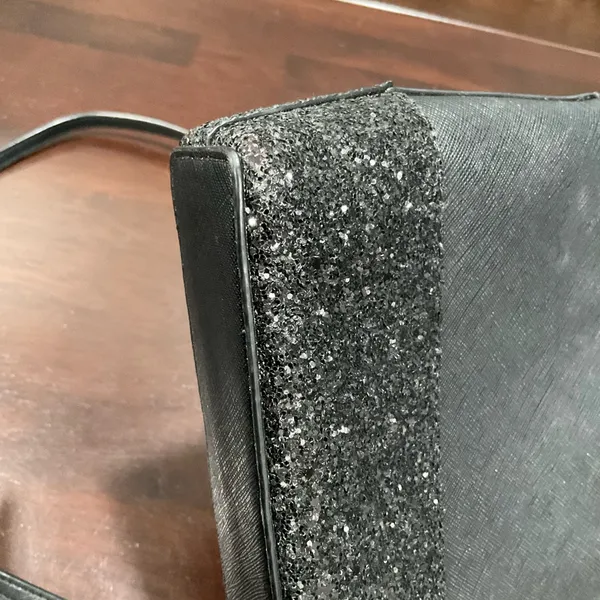 KATE SPADE BLACK‎ FLASH GLITTER CROSSBODY BAG - Image 9