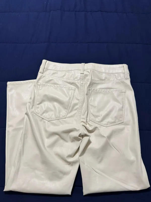 American Eagle Outfitters (AEO) Kick Boot Faux Ankle Leather Pants Sz 2 - Image 4