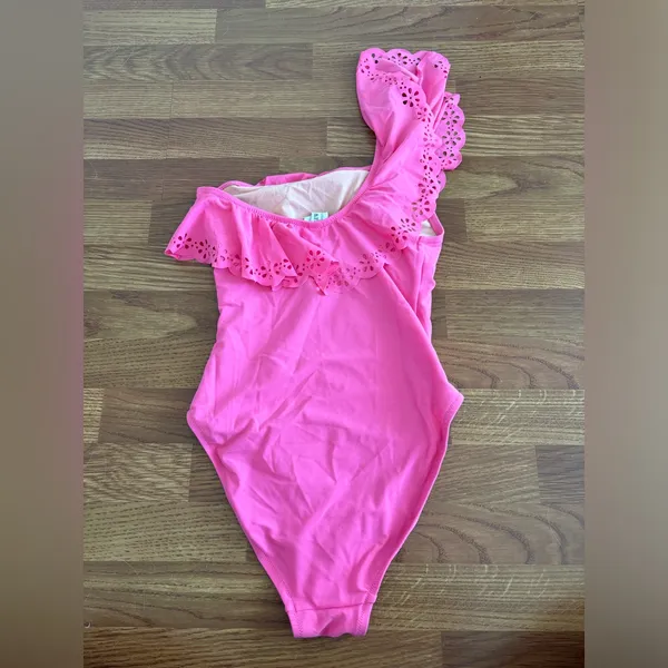 J crew ruffle one shoulder bathing suit one piece - Image 7