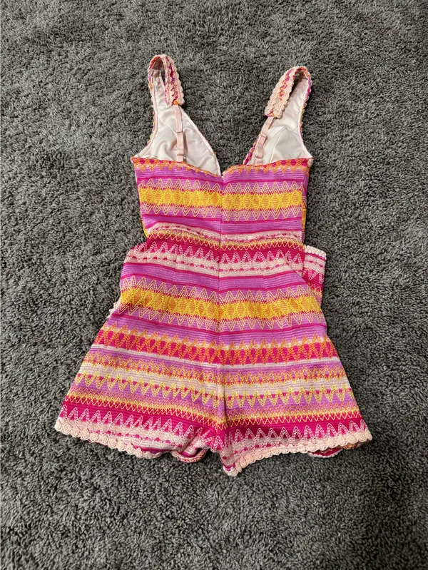 FashioNova Crochet Vacation Romper - Image 2