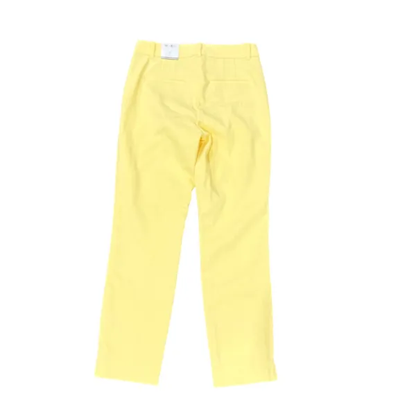 White House Black Market Yellow Slim Leg Dress Pants Size 2 NWT - Image 3
