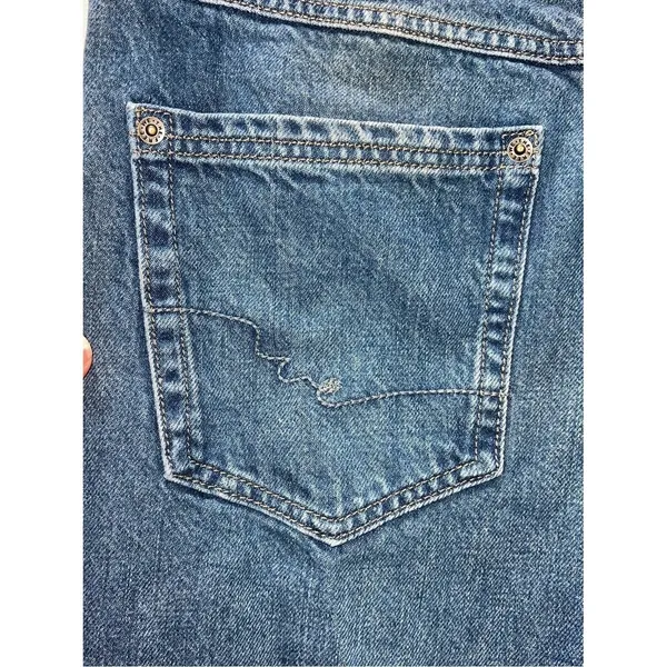 We The Free Wide Leg Jeans Women's 27 Dark Wash Boho Festival Denim - Image 6