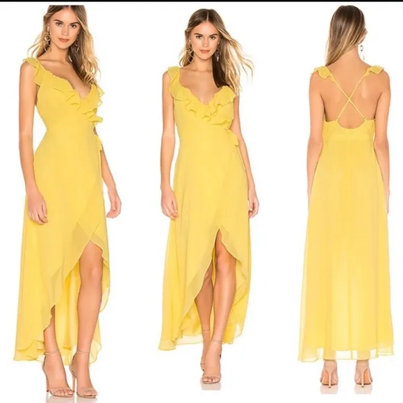Revolve Yellow Formation Maxi Dress - Image 2