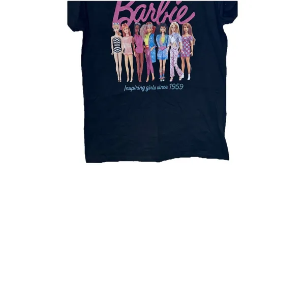 Barbie Women's Top Barbie Inspiring Girls Since 1959 Graphic Short Sleeve Medium - Image 3