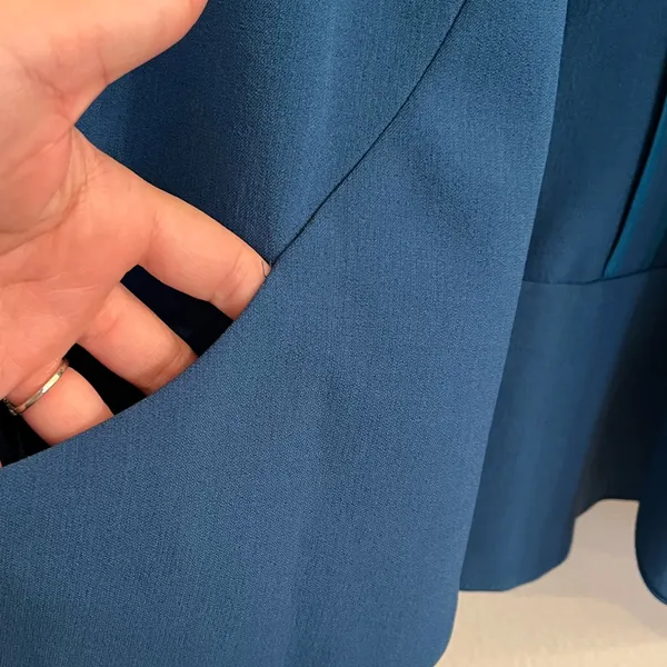 Anthracite By Muse Nordstrom Open Blazer Teal Large Blue - Image 6