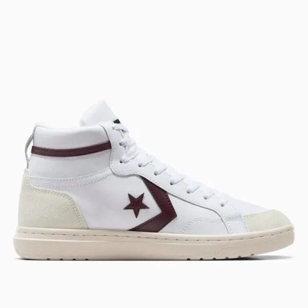 NEW Converse Pro Blaze Classic Leather Mid' White/Bloodstone" Shoes- Women’s 9.5 - Image 2