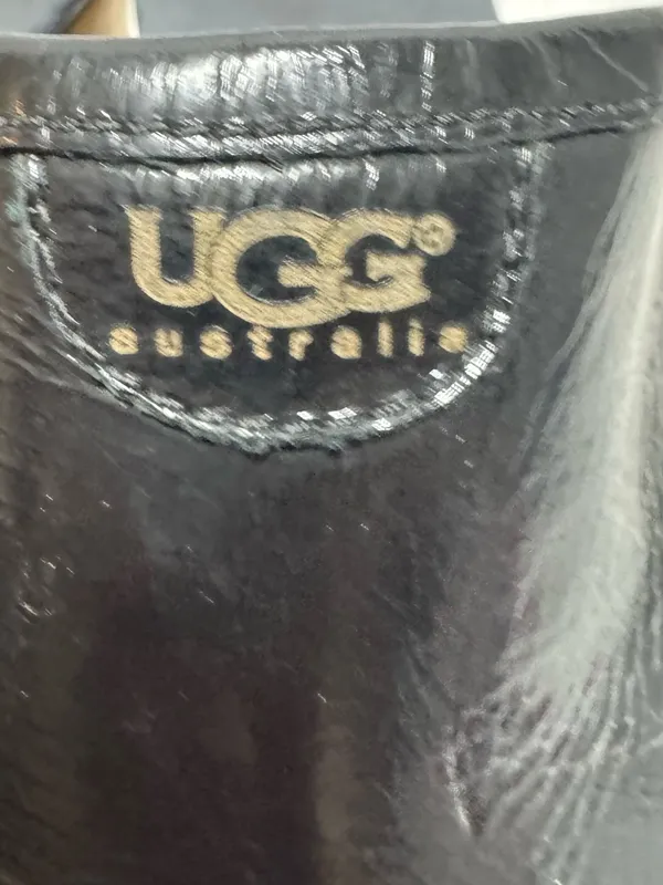 Uggs vintage Black Leather Studded Clog Heels - Women - Image 8