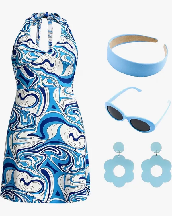 Amazon Black and white swirl mini dress - Image 2