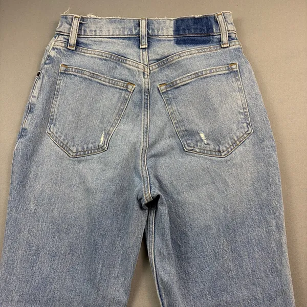 Abercrombie & Fitch Jeans 90's Straight Ultra High Rise Curvy 26 Short Light - Image 5