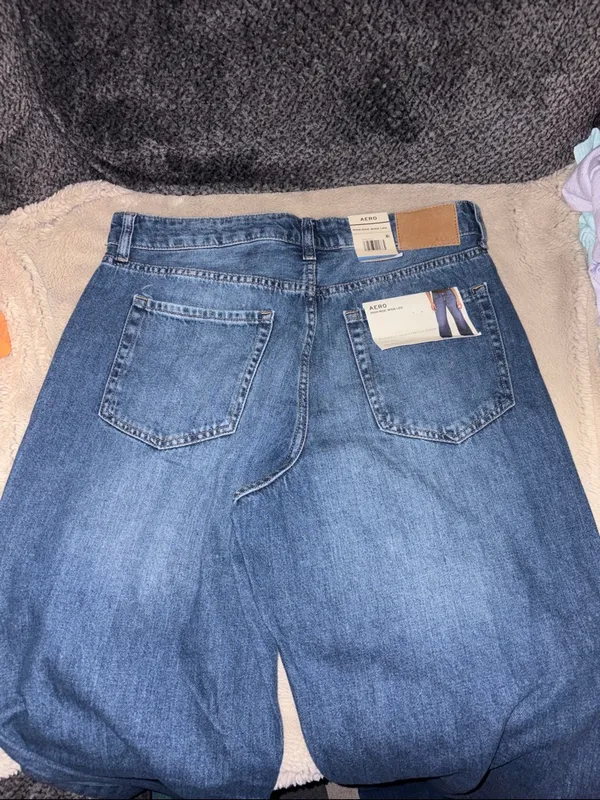 NWT Aeropostale High Rise Wide Leg Jeans, Size 10 - Image 3