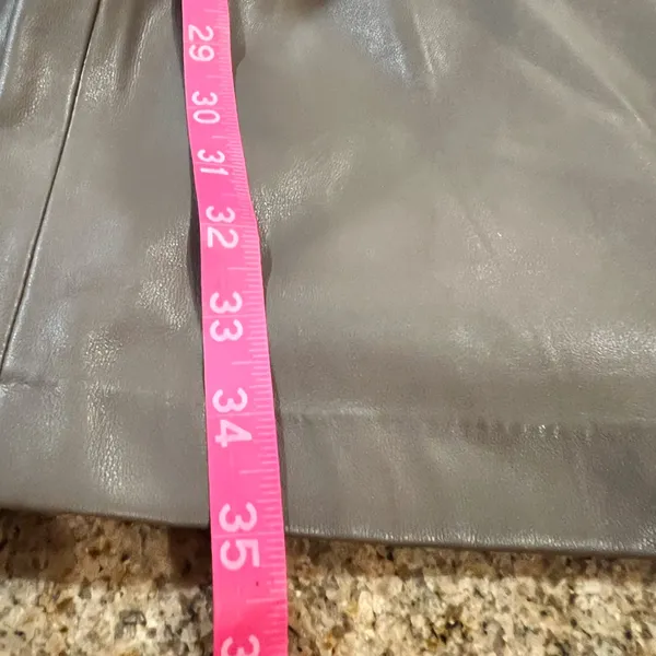Love, Bonito Christie Pleather Column Midaxi Skirt Color Pewter NWT Size Large - Image 7