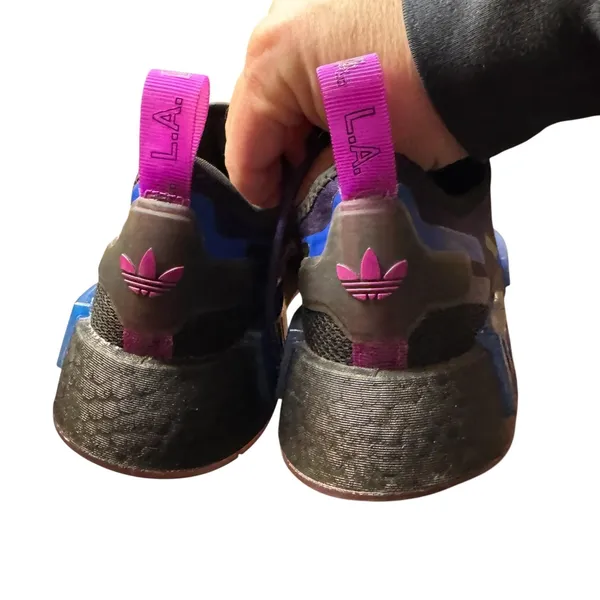 Adidas NMD‎ Flow Shoes Womens Size 6.5 Purple Black Running Sneakers GZ9287 - Image 9