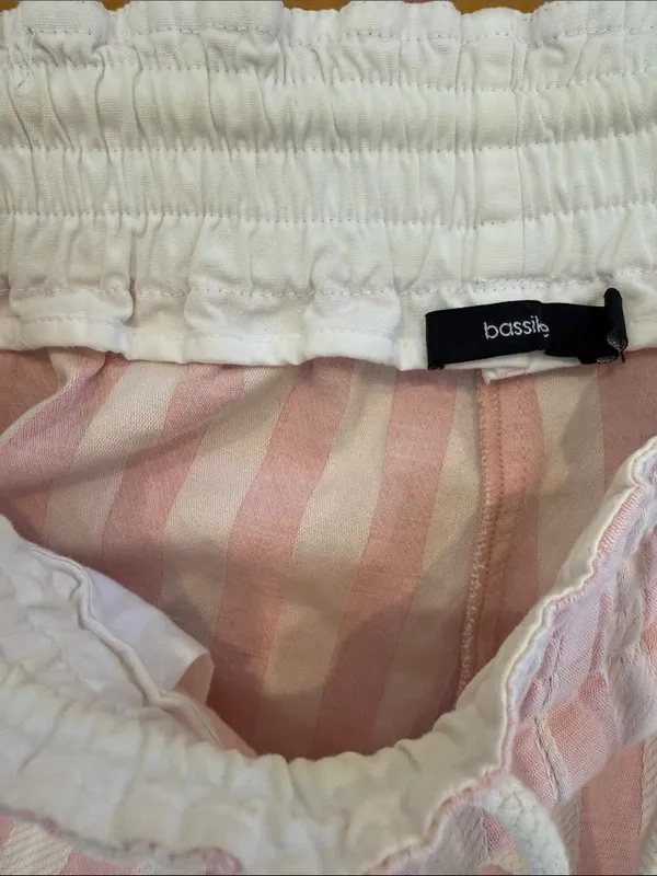 bassike Striped Cotton Linen Pants - Image 9