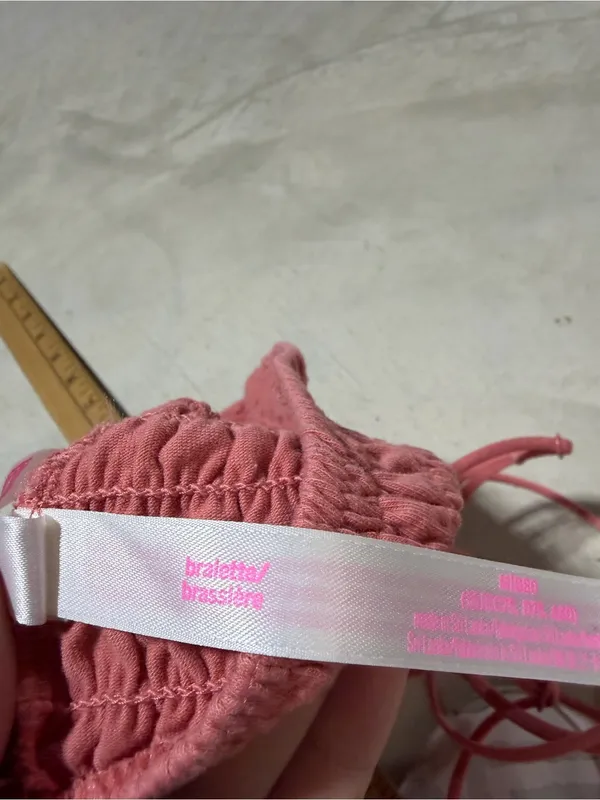 Victoria’s Secret pink Smocked Mauve Bralette medium - Image 8