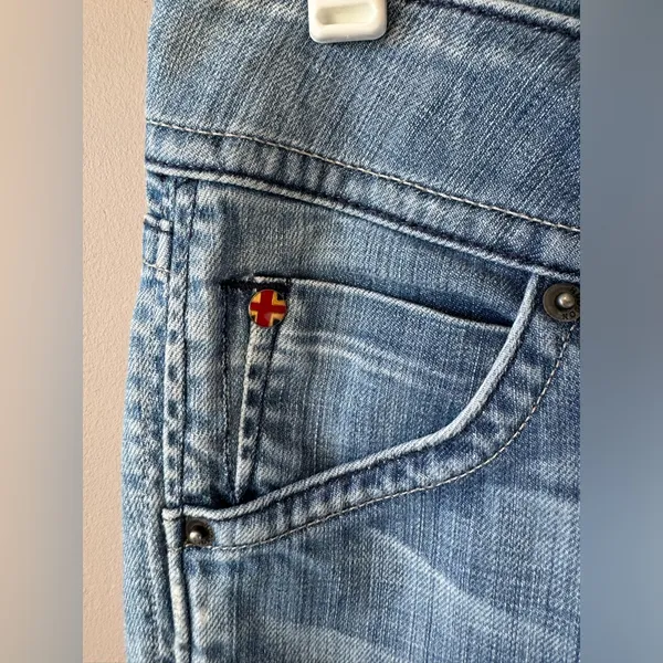 Hudson Jeans Vintage Women’s Double Button Bootcut Light Denim Jeans Size‎ 27 - Image 11